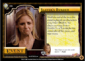 #112 Slayer's Burden